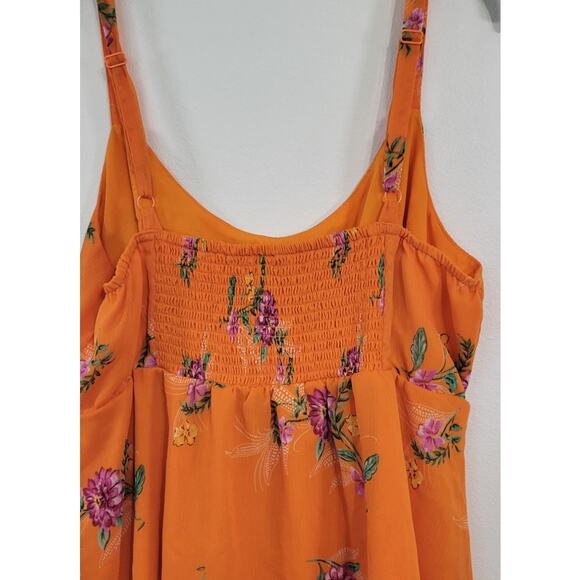 Torrid Tank Womens Size 2 Whimsical Fun Floral Boho Tank Stretch Bohemian Fairy - Picture 4 of 8